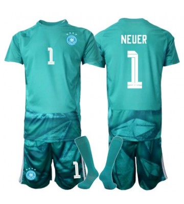 Tyskland Manuel Neuer #1 Målvakt Hemmaställ Barn VM 2026 Kortärmad (+ Korta byxor)